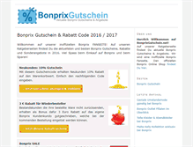 Tablet Screenshot of bonprixgutschein.net